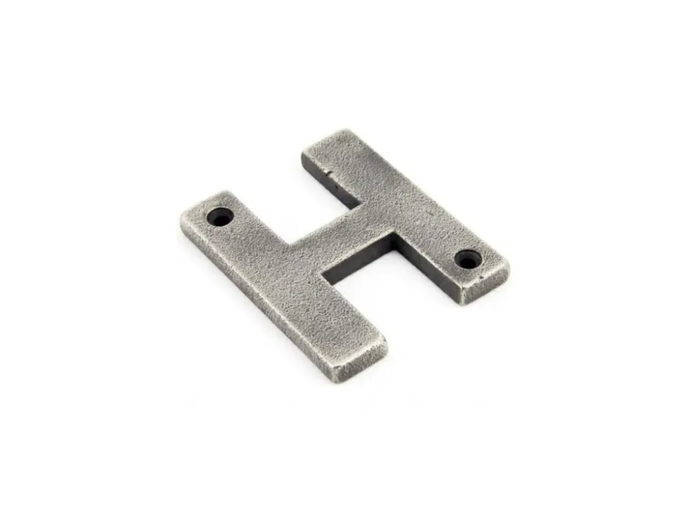 Písmeno "H" 78x8mm antický cín Nejlepší Cena