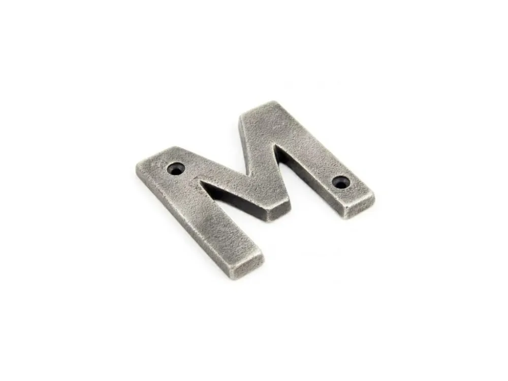 Odeslání Ihned Písmeno "M" 78x8mm antický cín