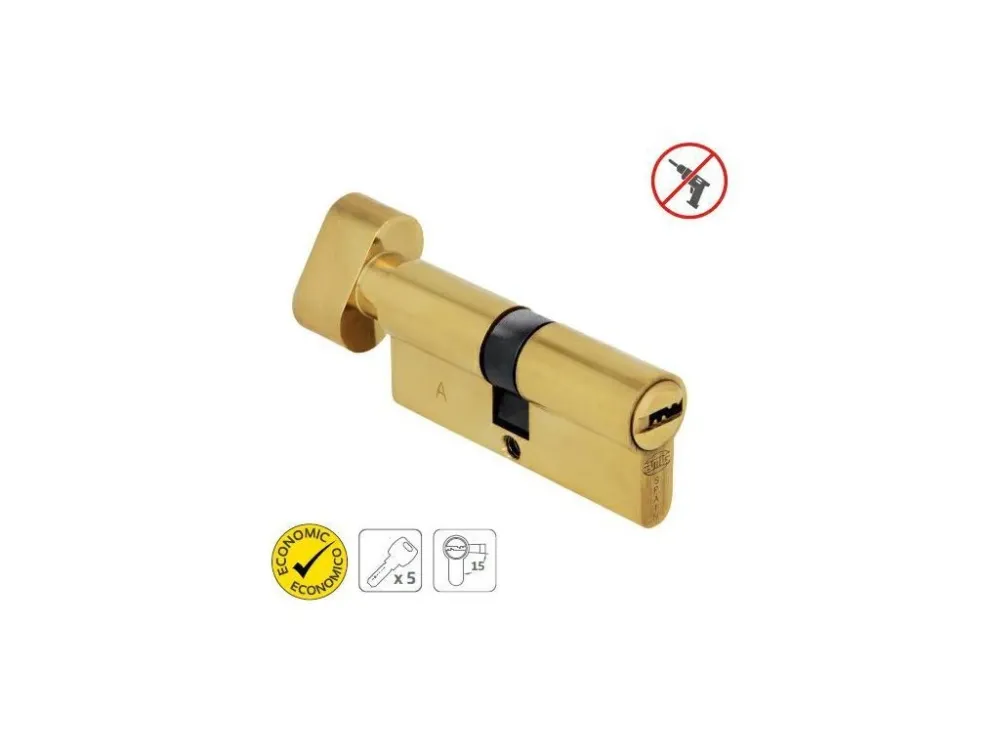 Dokud Zásoby Vydrží Vložka 9800-90 G45/45 s knoflíkem mosazlak