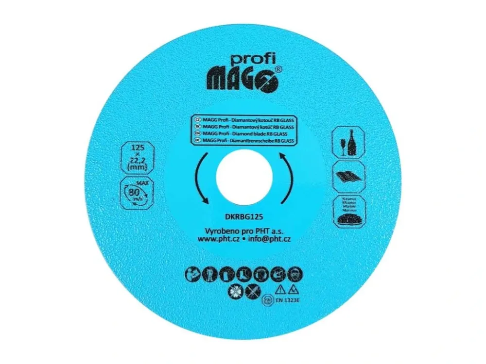Akce MAGG Profi - Diamantový kotouč RB GLASS 125x22,2mm