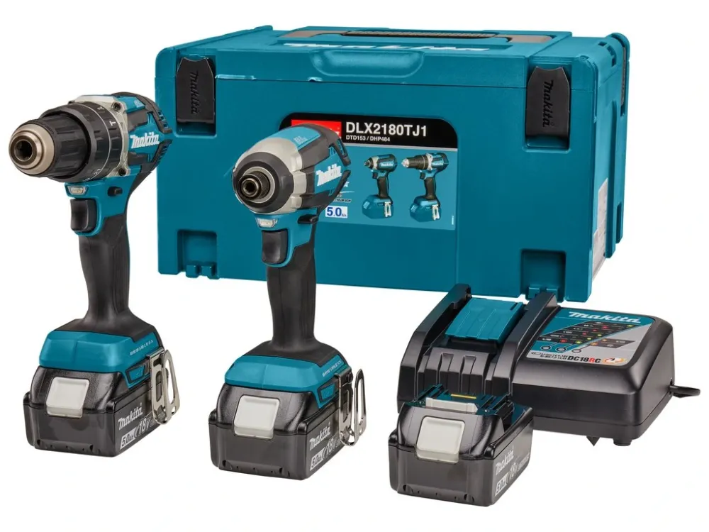 Makita DLX2180TJ1 Aku sada DHP484+DTD153 Li-ion LXT 18V/5,0Ah Ověřený