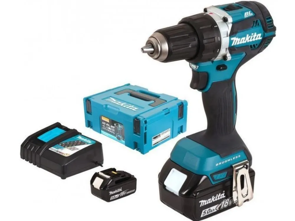 Makita DDF484RTJ aku bezuhlíkový šroubovák Li-ion 18V/5,0Ah syst. Top Prodej