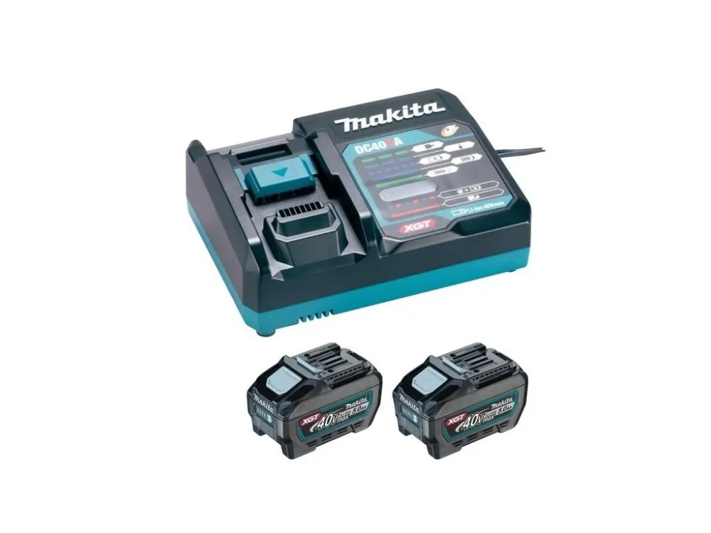 Omezená Nabídka Makita 1911V6-0 sada Li-ion XGT 40V 2ks BL4050F + 1ks DC40RA