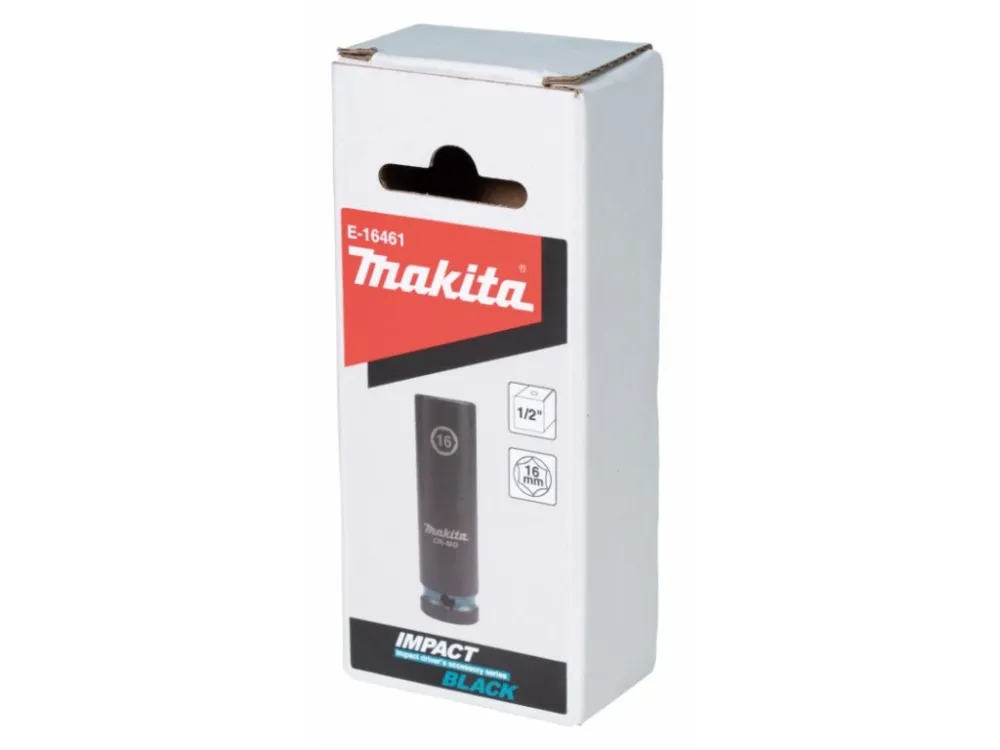 Makita E-16461 nástrčný klíč prodloužený 1/2" square drive Impact BLACK 16mm Cenově Výhodný