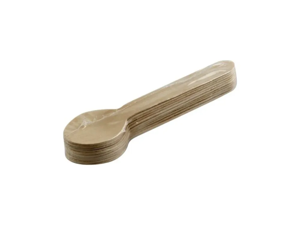 lžíce dřevěná 160mm (10ks) jednorázová Pouze Dnes