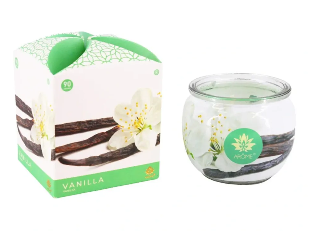 svíčka vonná sklo VANILKA 90g (hoří 22hod) Ověřený