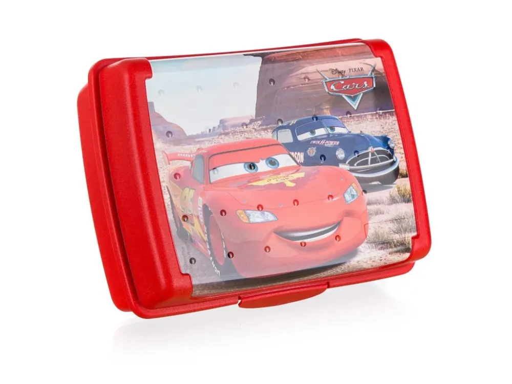 box svačinový 17x13x6,5cm CARS s klick uz.PH Dokud Zásoby Vydrží