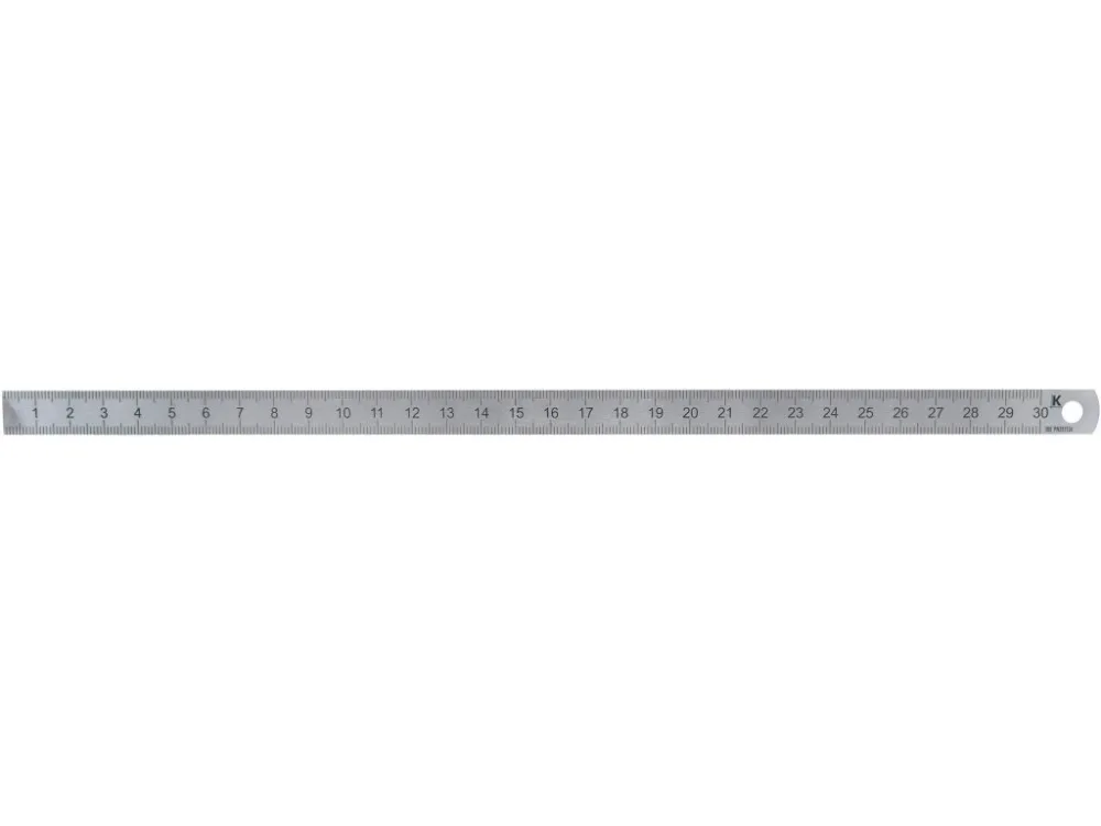 Výprodej měřítko ocel. 300mm INOX KMITEX slabší