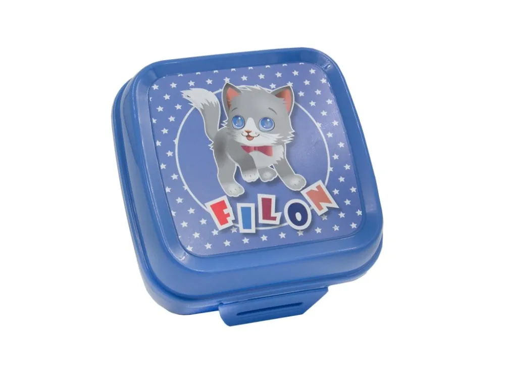 Tovární Cena box svačinový 12,5x12,5x8cm s klick.uz. PH mix barev