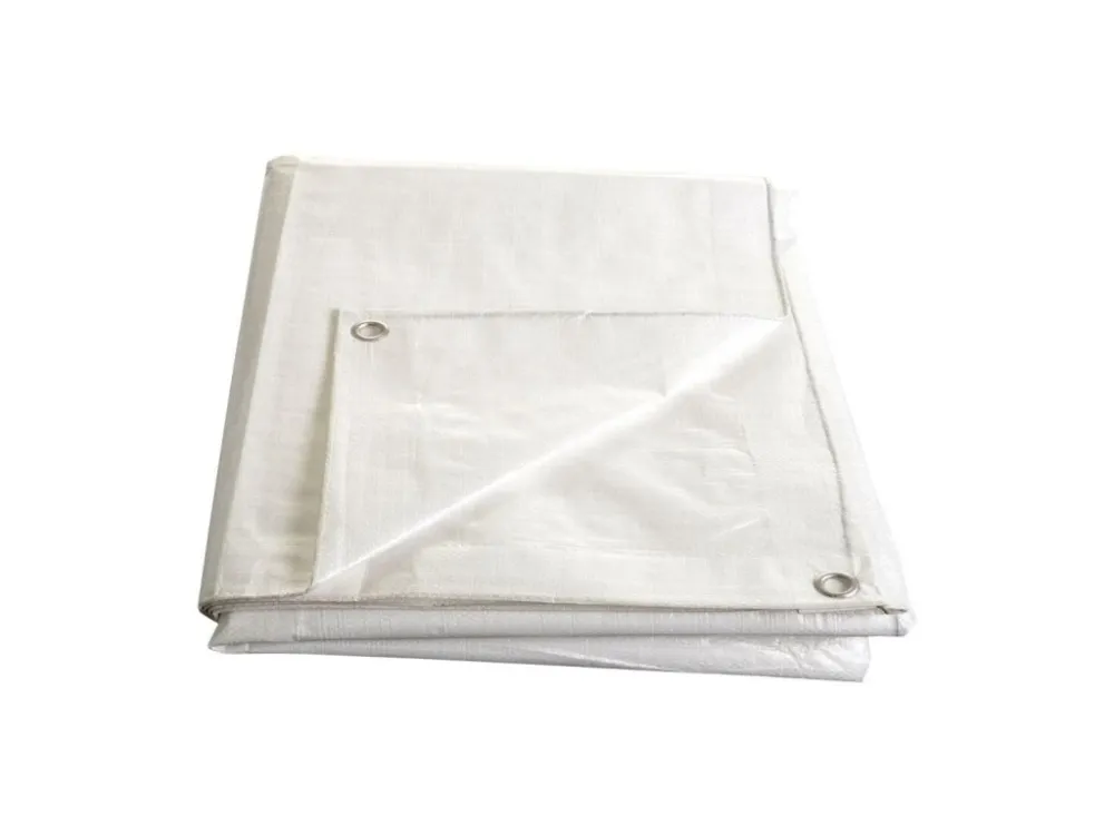 Výprodej plachta s oky 2x 3m BÍ 140g/m2, kašírovaná
