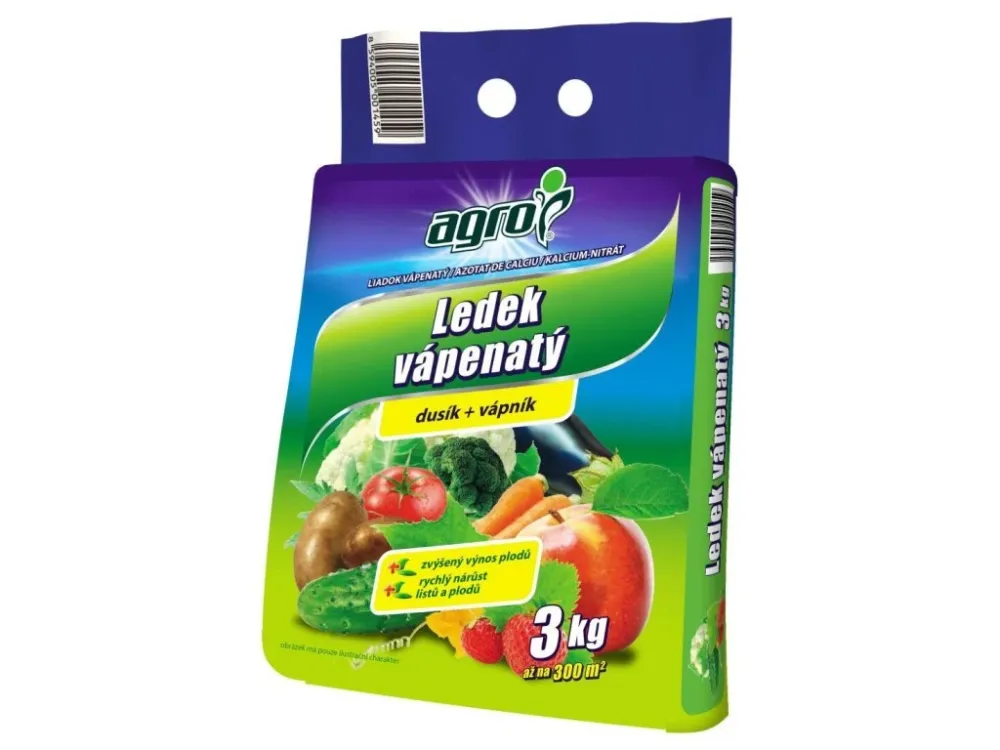 hnojivo Ledek vápenatý 3kg AGRO Vysoce Kvalitní