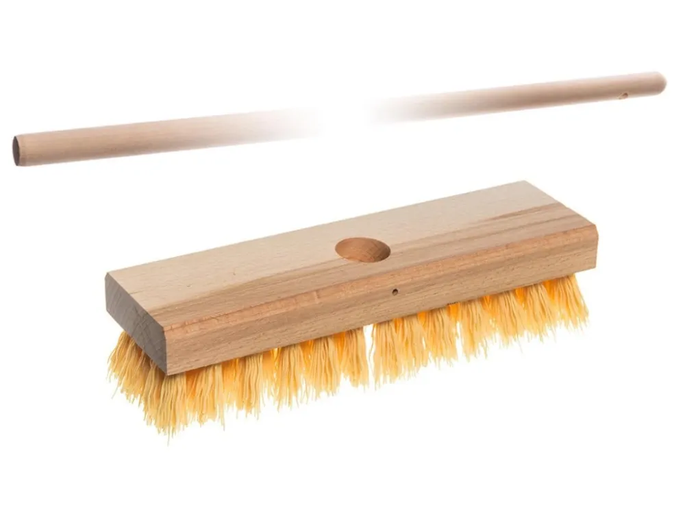 Nejlepší Cena kartáč podl.22x6,5cm dřev., PP vlákno, s holí 130cm