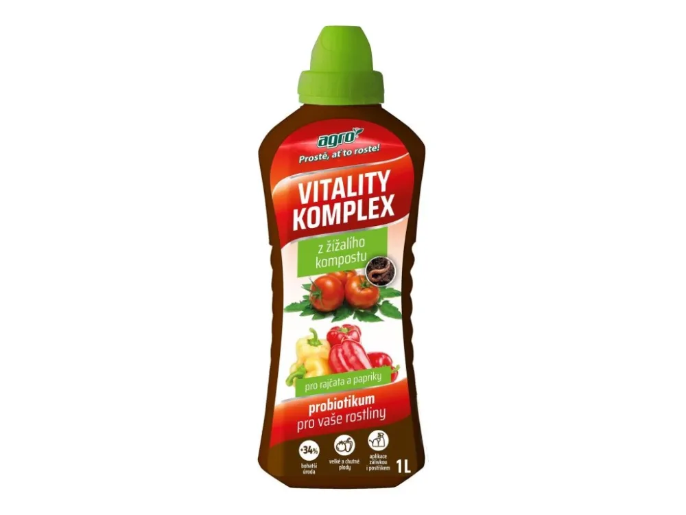 Časově Omezené AGRO Vitality Komplex rajče, paprika, probiotikum 1l