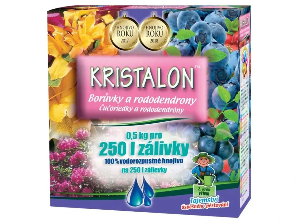 hnojivo Kristalon Borůvky, Rododendron 0,5kg Nejprodávanější