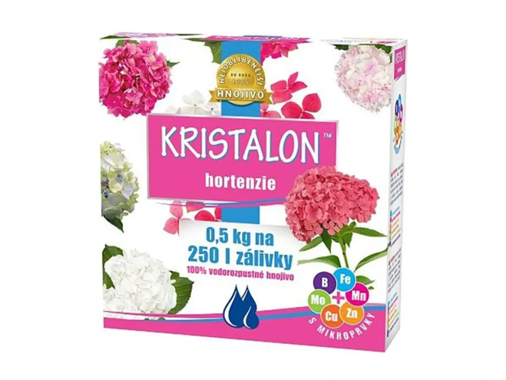 Oblíbený hnojivo Kristalon Hortenzie 0,5kg