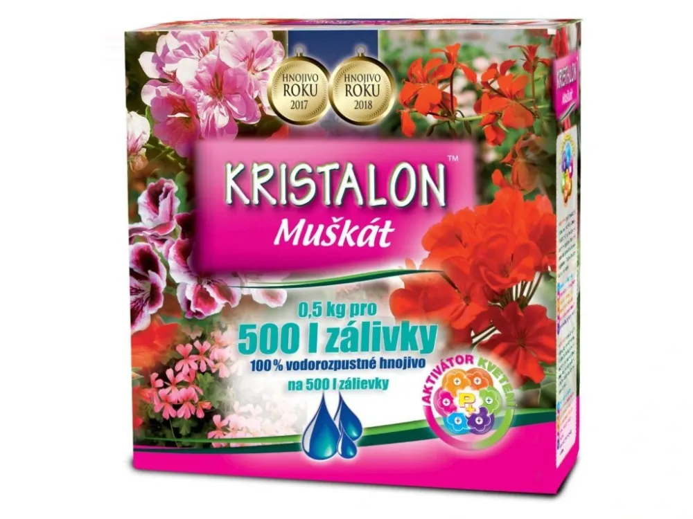 Cenově Výhodný hnojivo Kristalon Muškát 0,5kg