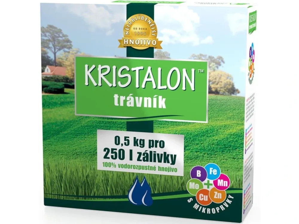 hnojivo Kristalon Trávník 0,5kg Výprodej