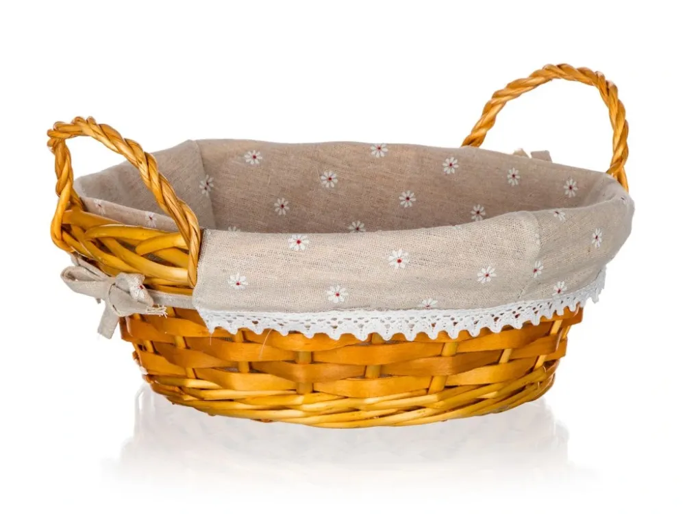 Nejprodávanější košík DAISY kulatý 30x12cm s uchy proutěný