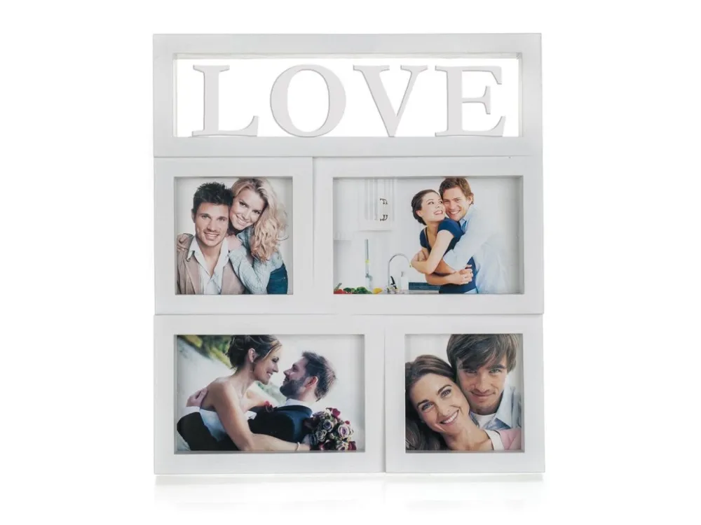 fotorámeček LOVE 28x31cm, 4 fotky Tovární Cena