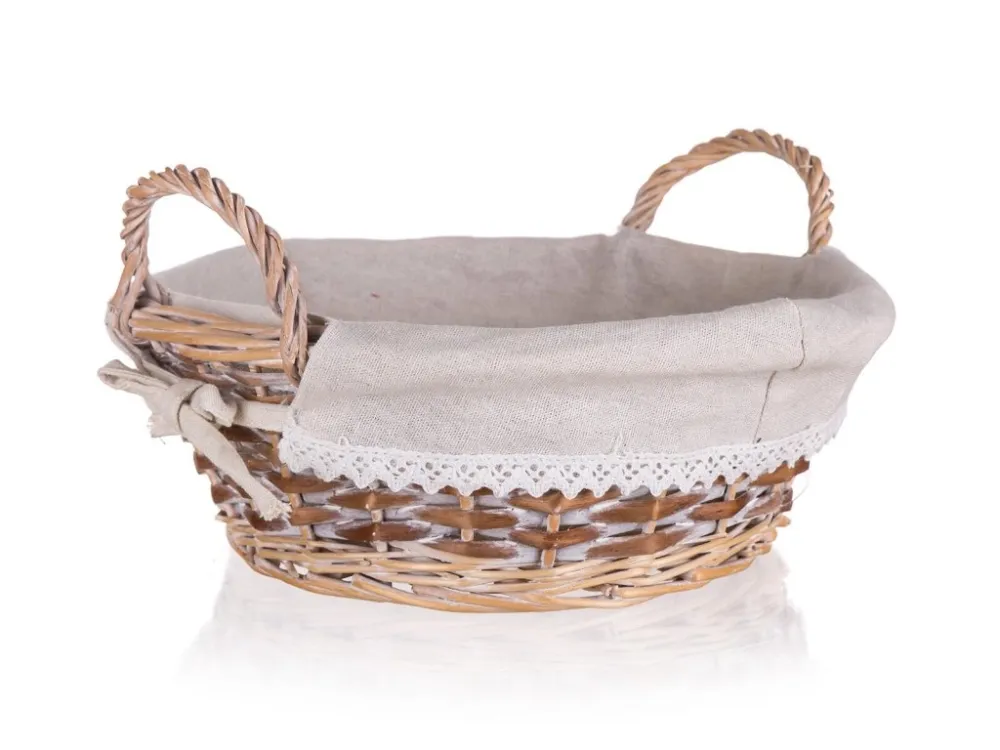 košík DUO kulatý 30x11cm s uchy proutěný Tovární Cena