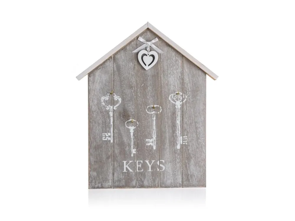 polička na klíče HEART 34x29,5x2cm MDF Must-Have