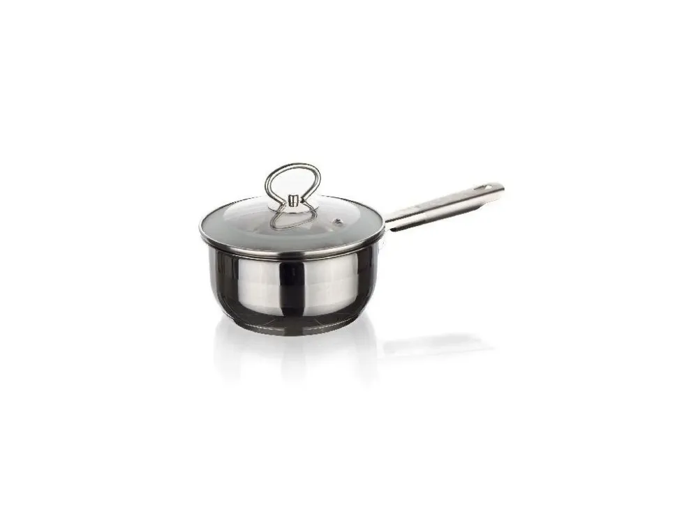 Omezená Nabídka rendlík 14cm se skl.poklicí 0,9l nerez MATTE NEW LINE indukce