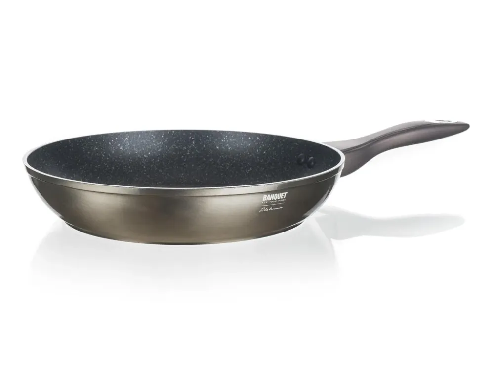 pánev 28x5,3cm nepřiln.povrch METALLIC PLATINUM Aktuální