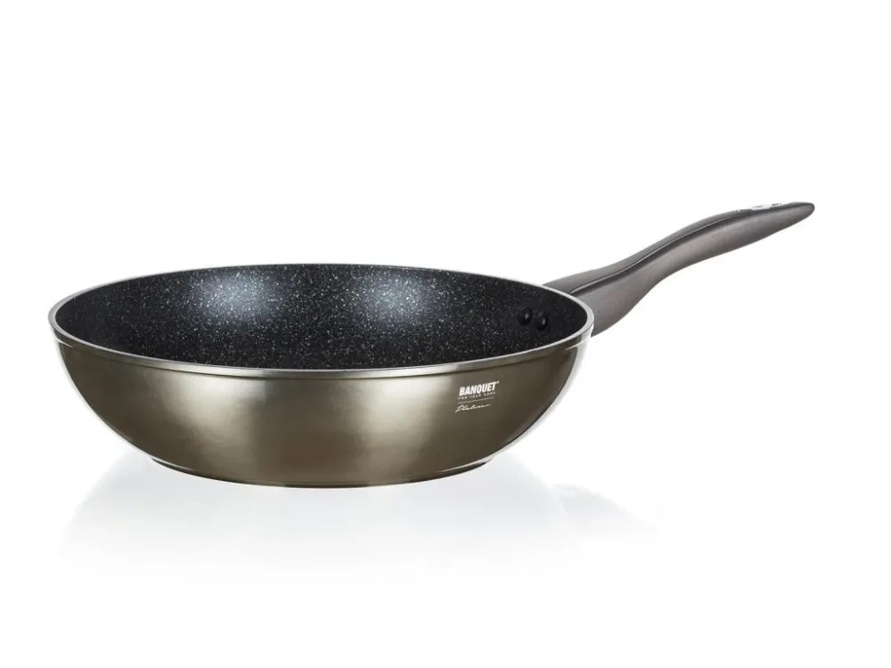 Kup Teď pánev WOK 28x7,8cm nepřiln.povrch METALLIC PLATINUM