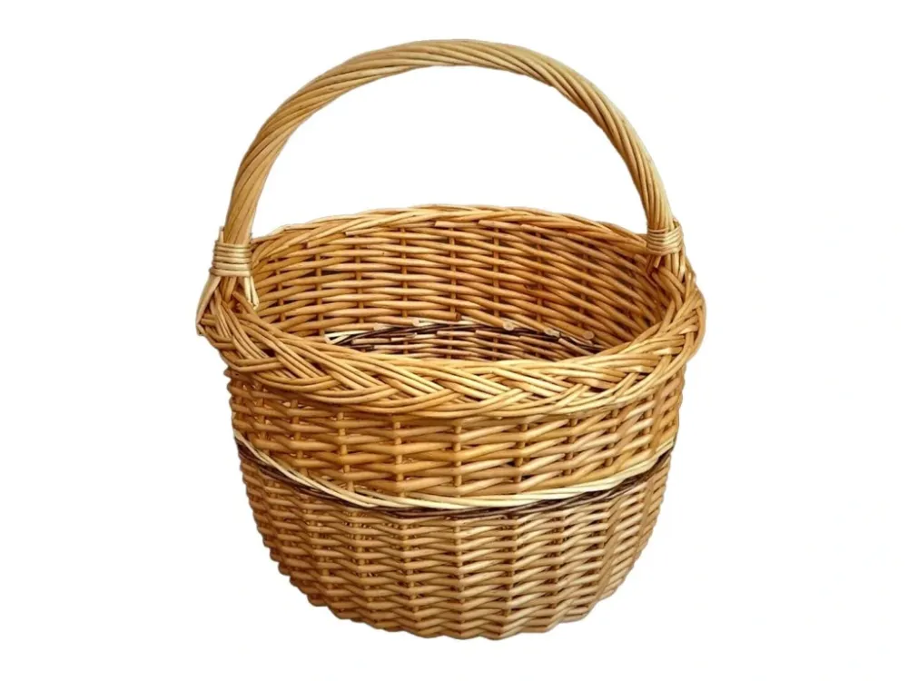 Dokud Zásoby Vydrží košík nákupní kulatý BOLERO plné pr.29x34cm, lak., NOVÝ