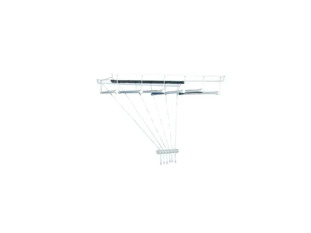 Omezená Nabídka sušák stropový IDEAL 150cm 6 tyčí PH+kov. BÍ