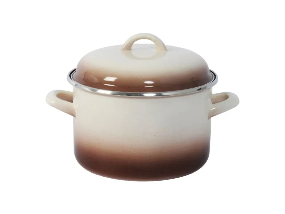 hrnec + poklice pr.22cm 5l CAPUCCINO Ověřený