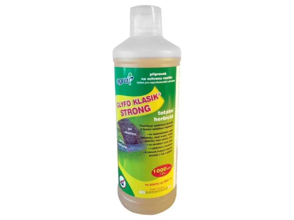 Originální AGRO GLYFO Klasik Strong total.herbicid 1000ml