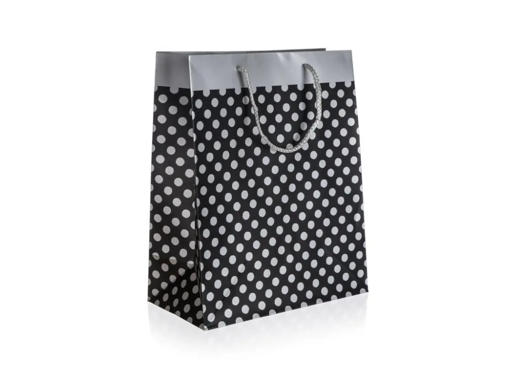 taška dárková 33x45x10cm (XXL) TEČKY STŘ Originální