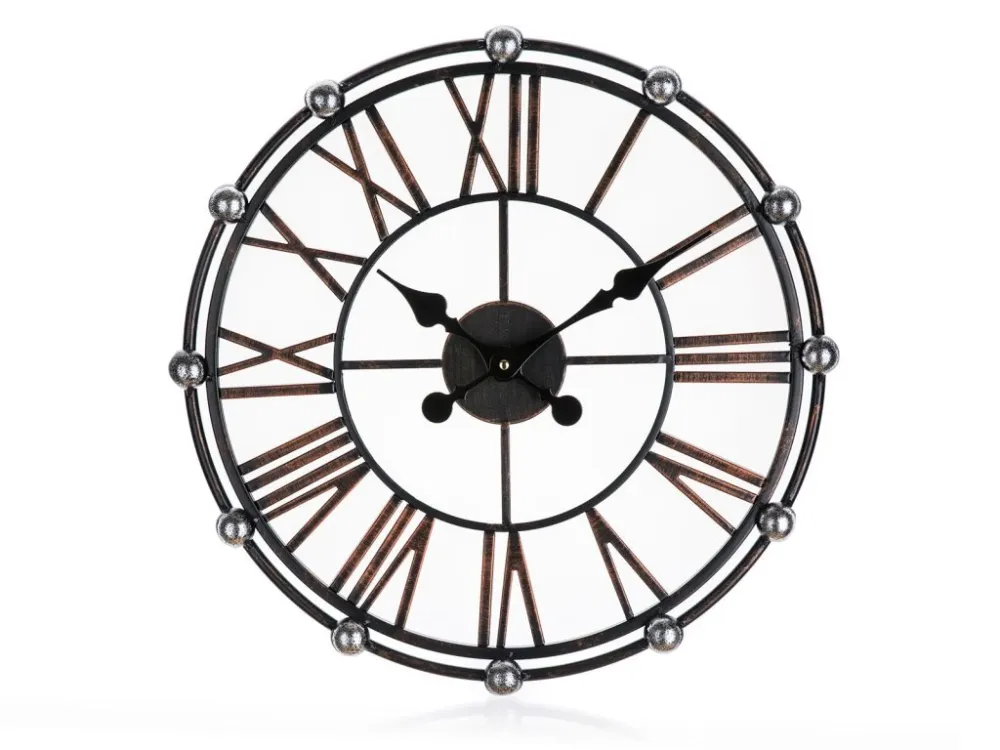 Vysoce Kvalitní hodiny nástěnné pr.50cm BRONZ