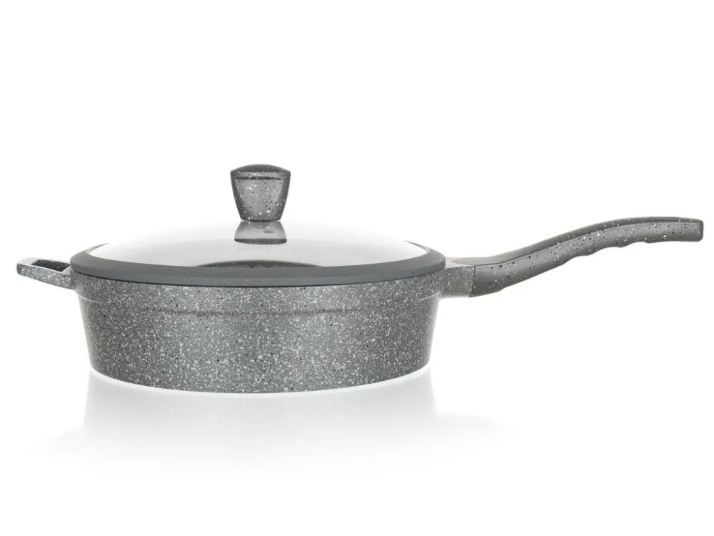 pánev 28x4,3cm nepřiln.povrch GRANITE GREY se skl.poklicí Odeslání Ihned