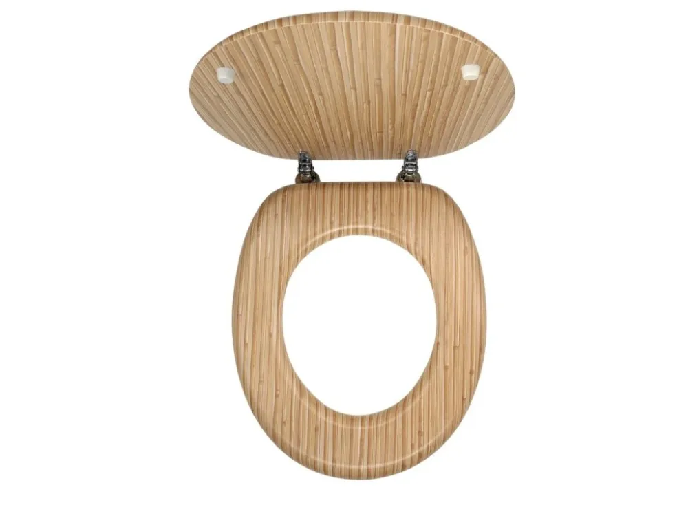 Finální Výprodej sedátko WC BAMBUS, dýhovaná MDF