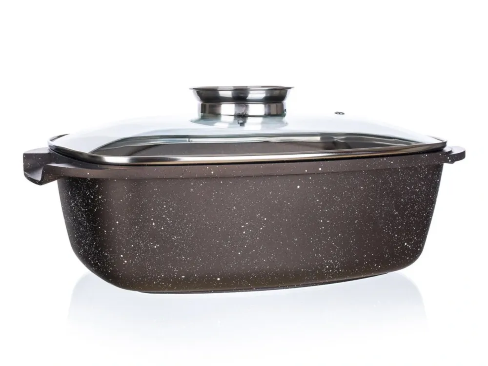 Levný pekáč 39,5x22x11cm nepřiln.povrch PREMIUM Dark Brown s aroma knobem