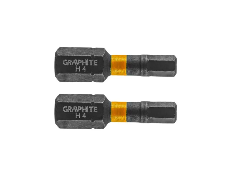 bit úderový HEX4 x 25 mm, 2 ks imbus Graphite Nejprodávanější
