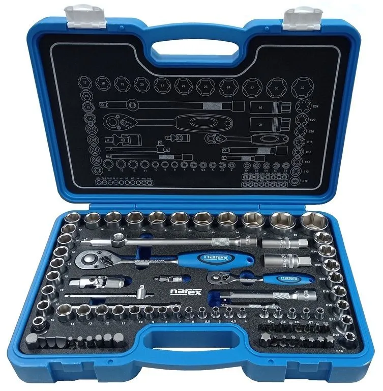 Jen Po Omezenou Doba Sada hlavic 1/4"&1/2" 83dílná, NAREX 443000948