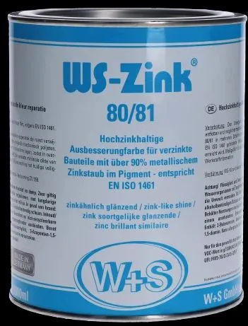 Tovární Cena zinková barva WS-Zink® 80/81 s obsahom zinková barva WS-Zink® 0,25l s obsahem zinku 90%
