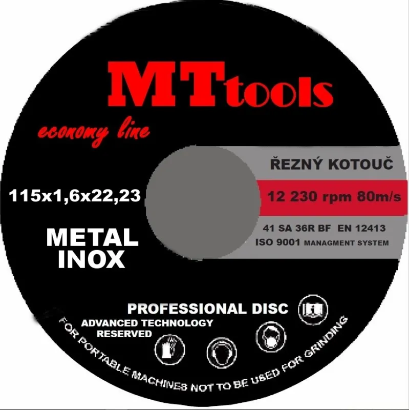 Kotouč řezný MT Tools 115x1,6 Sleva