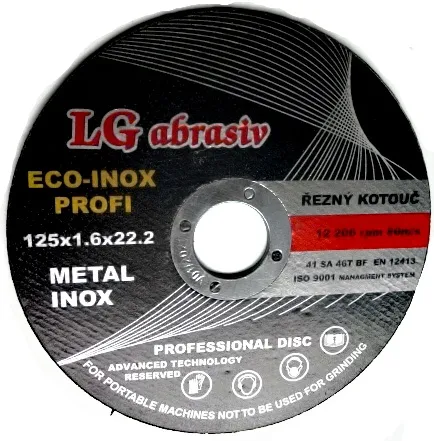 Omezená Nabídka Kotouč řezný 125x1,6 LG eco